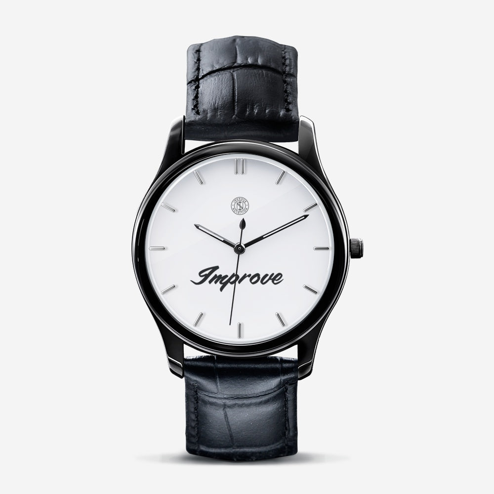 Classic Improve Black Quartz Watch (Unisex)