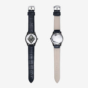 Improve Diamond Tiger Black Quartz Watch (Unisex)
